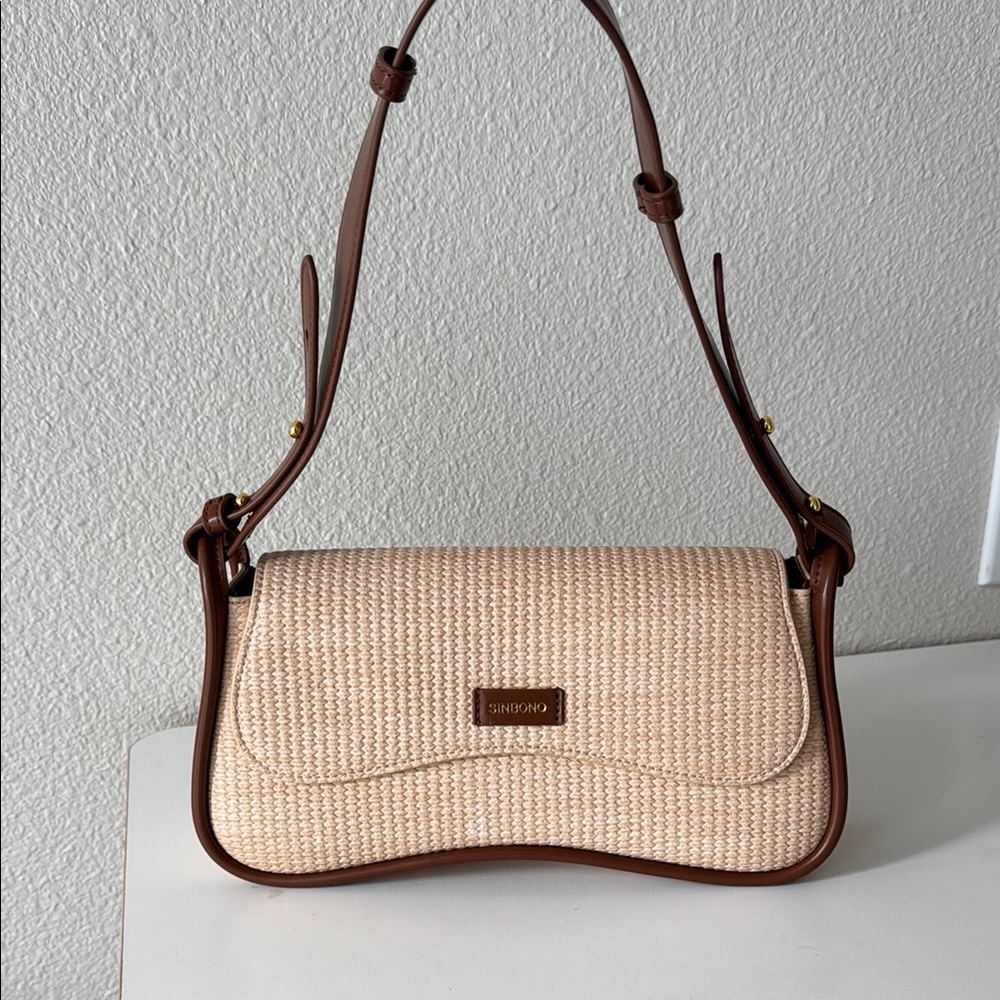 SINBONO Cream Summer Women's shoulder Bag
